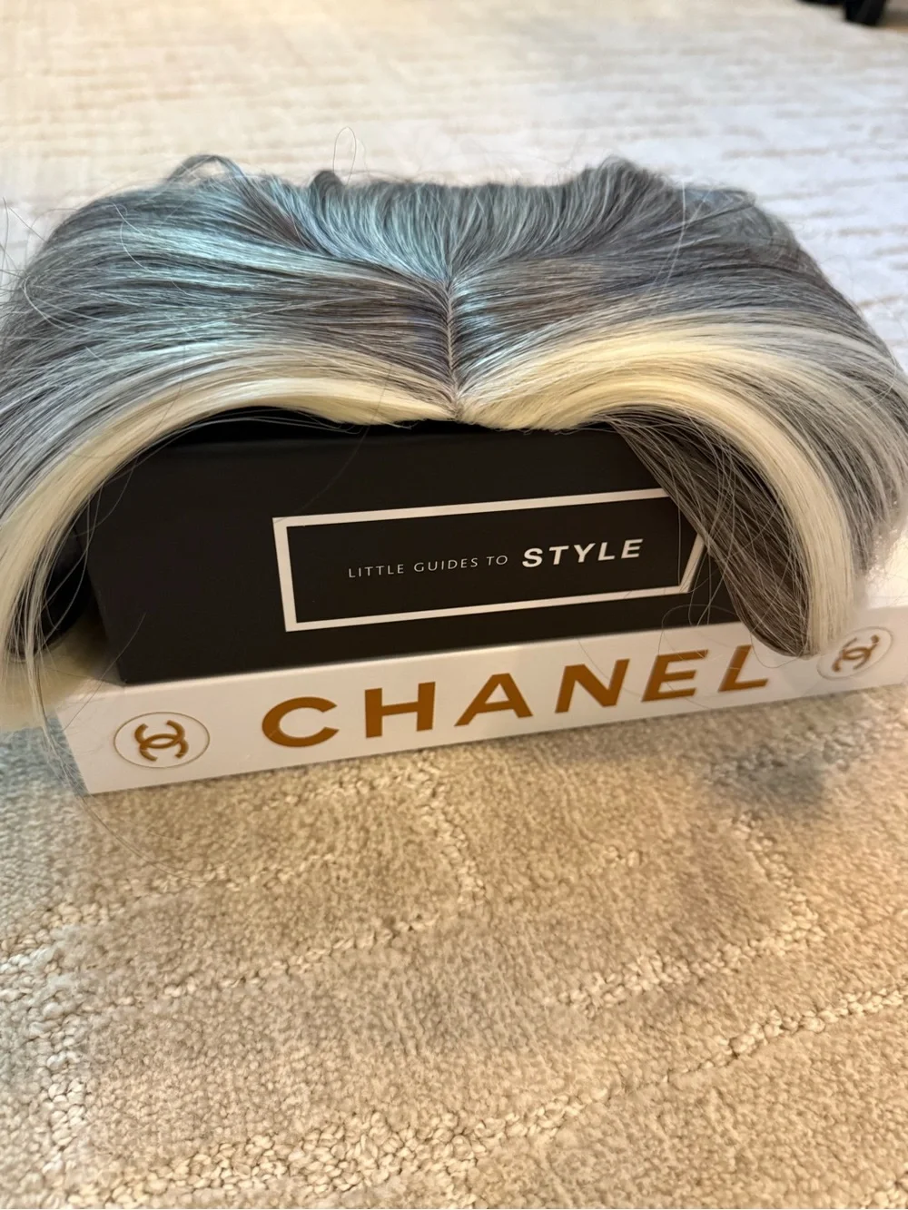 Silver Blonde Balayage Long Wavy Wig - Women Hair